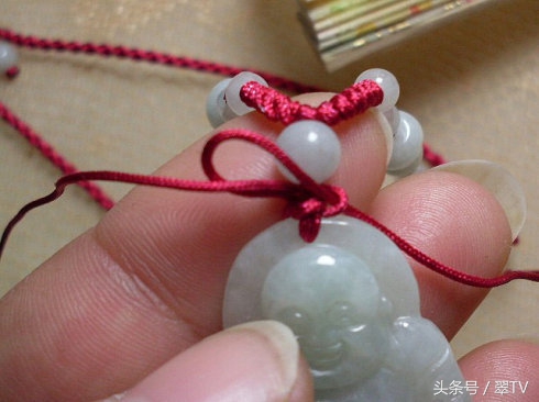 翡翠绑绳教程全部,单线绑翡翠方法