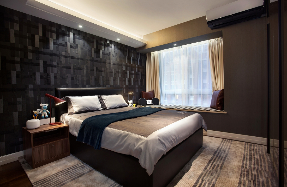 苏州相城区欧风丽苑89平样板房参考，不含家具家电6.5万，整体黑灰色前卫潮流