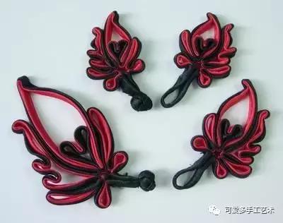 手工盘扣最简单版,用布做盘扣慢动作教程