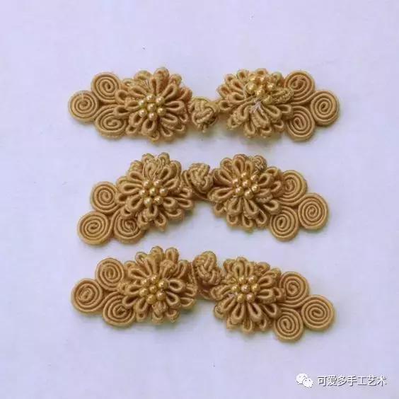 手工盘扣最简单版,用布做盘扣慢动作教程