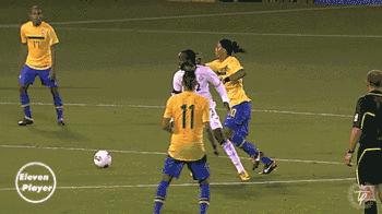 足球小罗如何利用假射来触发双触,小罗足球技巧