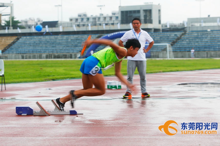 2022年东莞田径运动会,风雨中的运动会