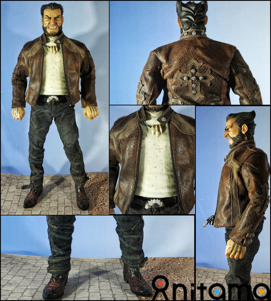 黑道金刚狼-黑帮王国1/6方块5幽灵狼套装测评