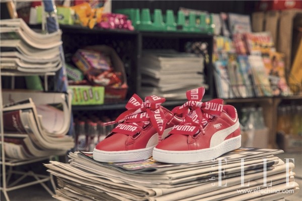 pumabasketheart黑色蝴蝶结,puma全新系列篮球鞋