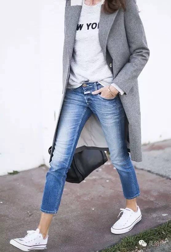 九分裤运动鞋初秋时髦舒适最佳cp,休闲九分裤配高帮运动鞋