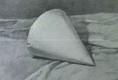 圆锥手绘光影,光影素描圆锥