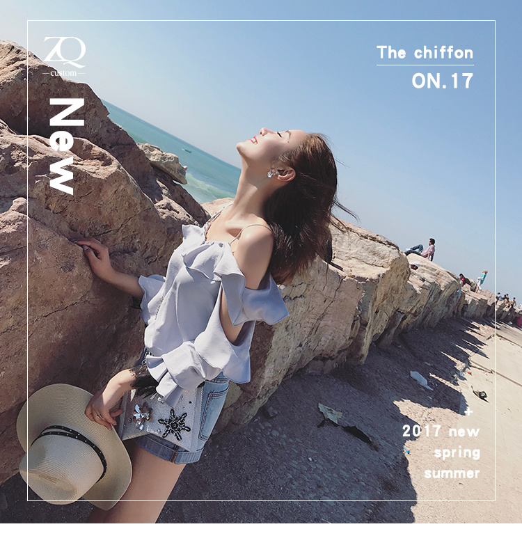 only新款百搭雪纺衫,粉红色潮流雪纺衫