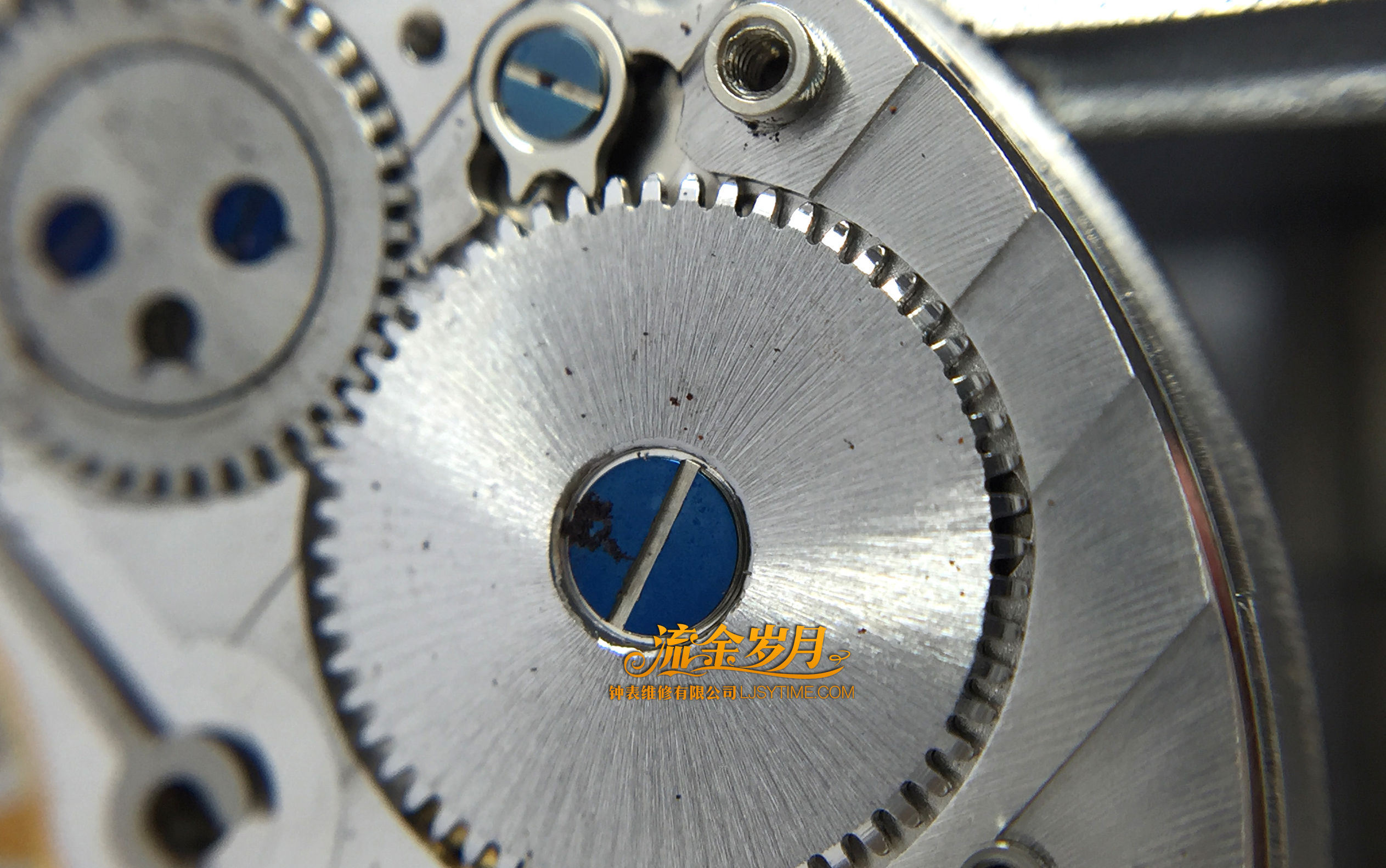手表进水导致停走,不及时洗油真的很伤!把芯生锈断掉要换,机芯满是锈迹~看芝柏单按钮计时洗油后焕然一新