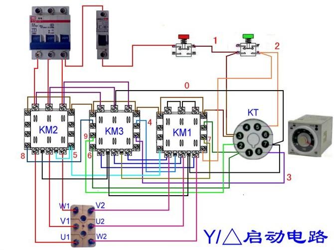 分励脱扣断路器与电表的接线图,断路器线圈与电表接线图