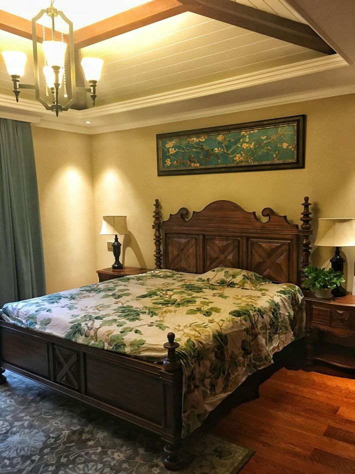 105平美式风格高档大气的温馨之家,每一处细节都透露着奢华