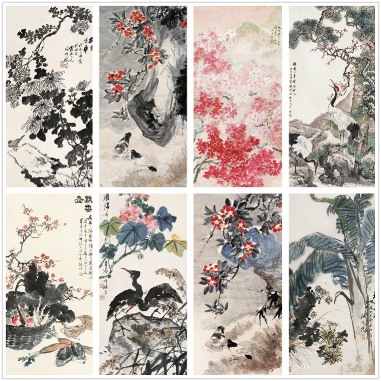 海派花鸟画谁的比较好,海派名家张雄花鸟画