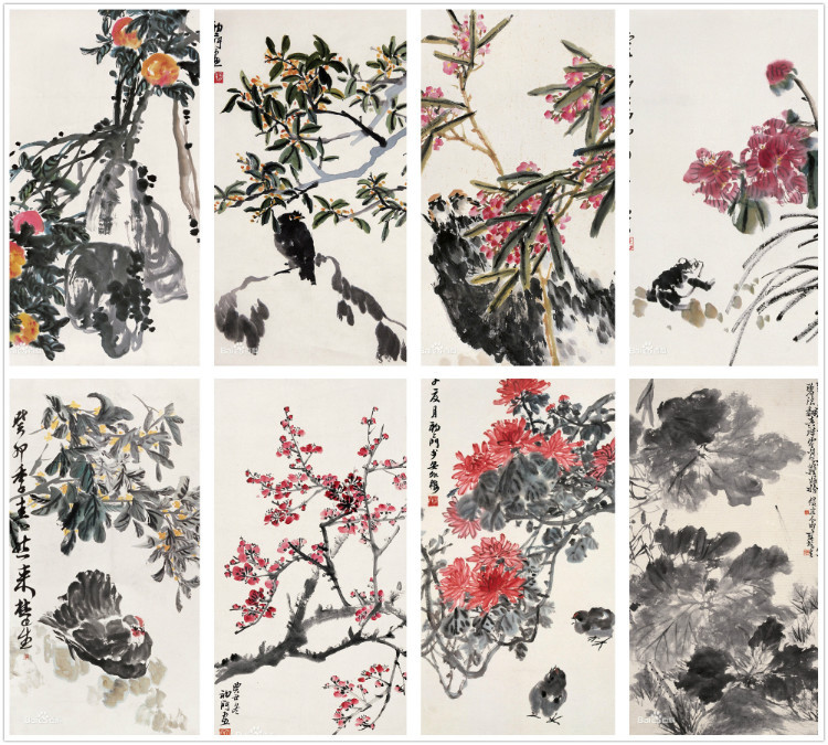 海派花鸟画谁的比较好,海派名家张雄花鸟画