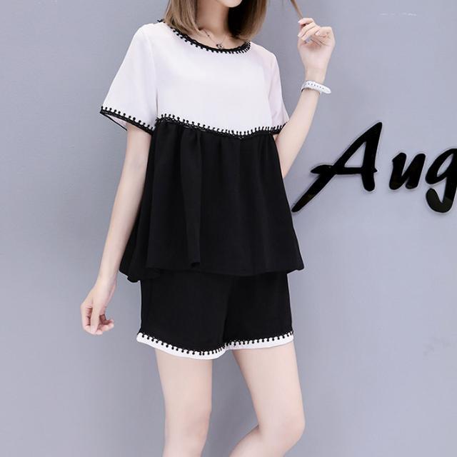 胖mm洋气遮肉显瘦套装,大码微胖mm遮肉显瘦套装