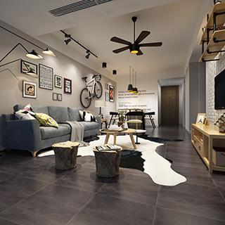 适合北欧风的客厅瓷砖,北欧简约风瓷砖上墙装修