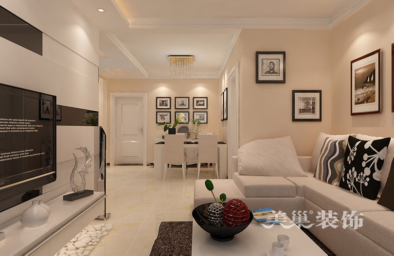 商丘蓝堡湾160平装修图,金水湾小户型三室简约风装修