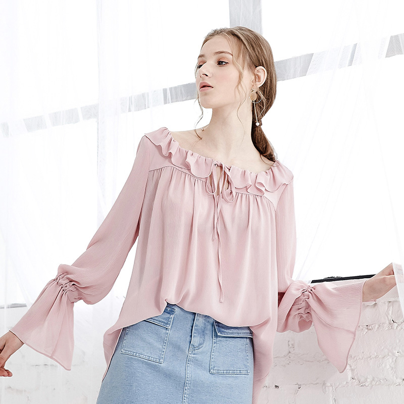 中老年气质雪纺上衣,法式气质雪纺上衣
