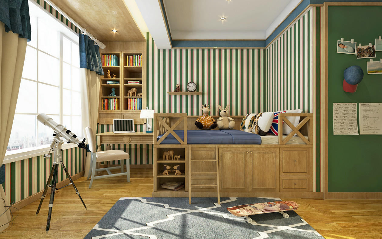 4-5岁儿童房装修风格,7-12岁儿童房装修风格简单