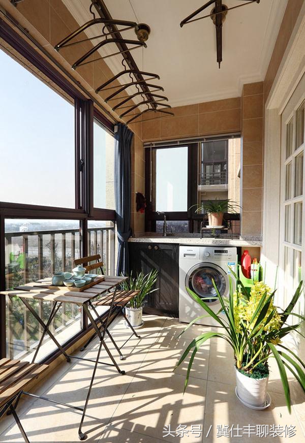 阳台改洗衣房最佳方案,阳台改造成洗衣房效果图
