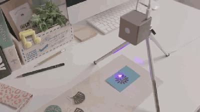 3分钟筹2.5万美金，掌上镭射机，玩转激光雕刻！