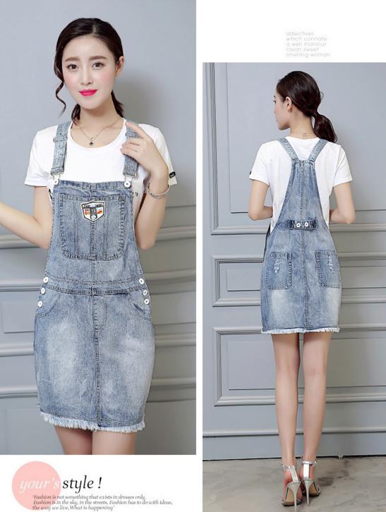 韩版牛仔背带裙的唯美格调，让你尽显女性之美