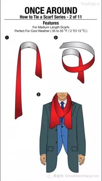 男士围巾的各种围法简单,男士围巾的各种围法长丝巾教学