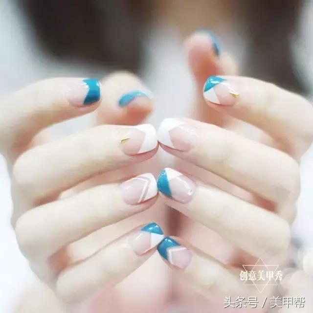 夏天的美甲款式短指甲显白,指甲又短又宽怎么美甲