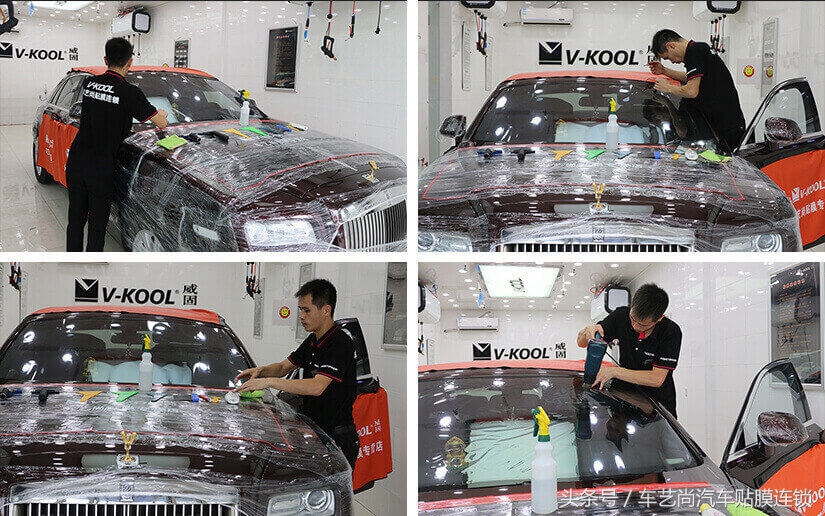 劳斯莱斯古思特车衣贴膜详细视频,上海劳斯莱斯贴车衣