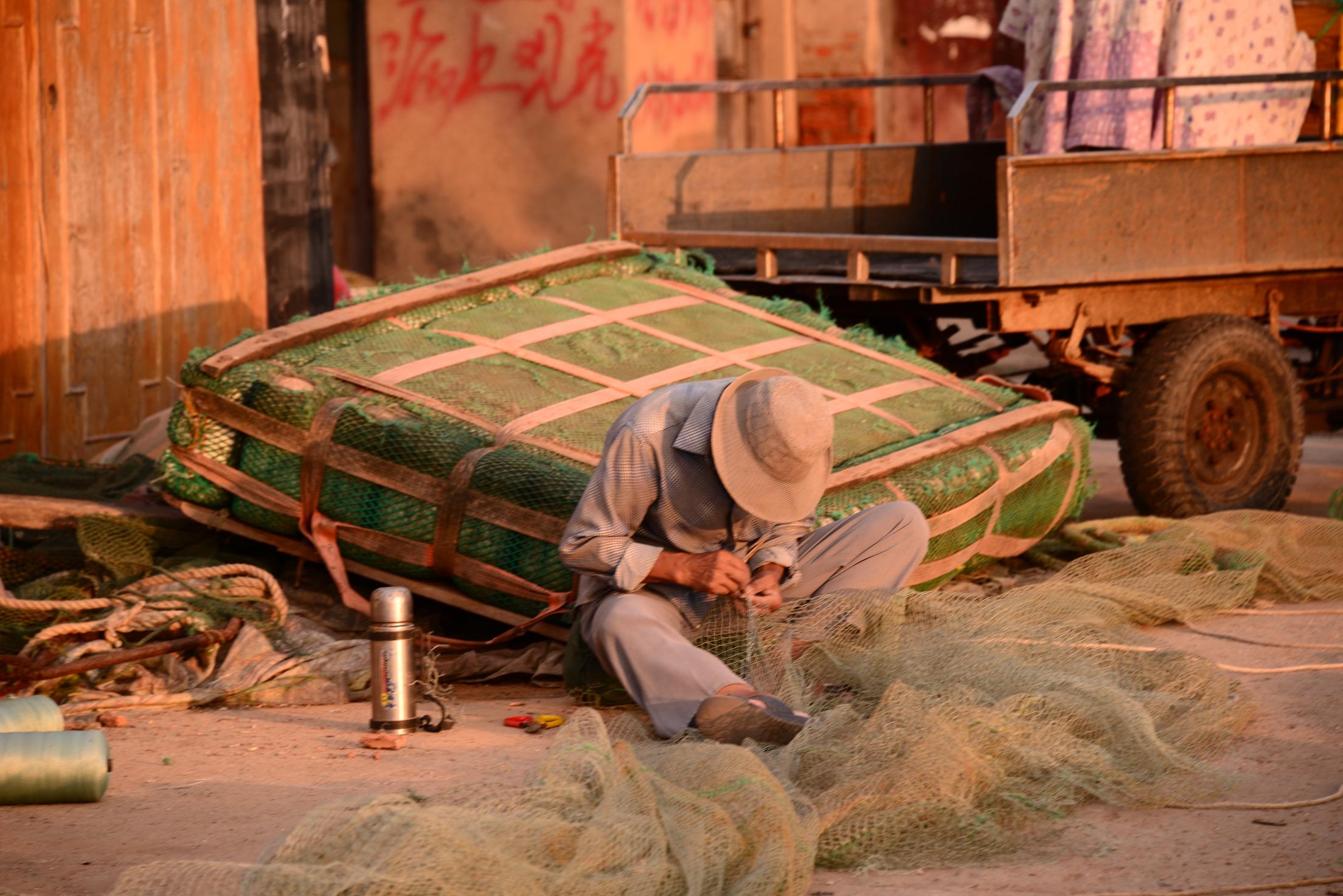 码头渔民工作的照片,码头渔民生活纪录片