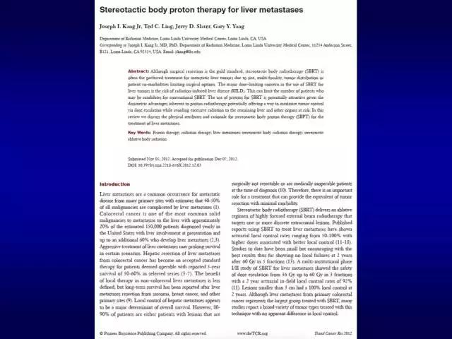 美国洛马林达质子治疗中心GaryYang：消化道肿瘤的质子放疗治疗