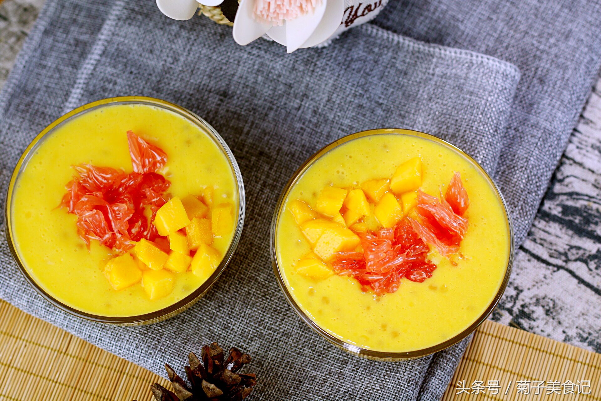 杨枝甘露有点甜,一杯美味的杨枝甘露