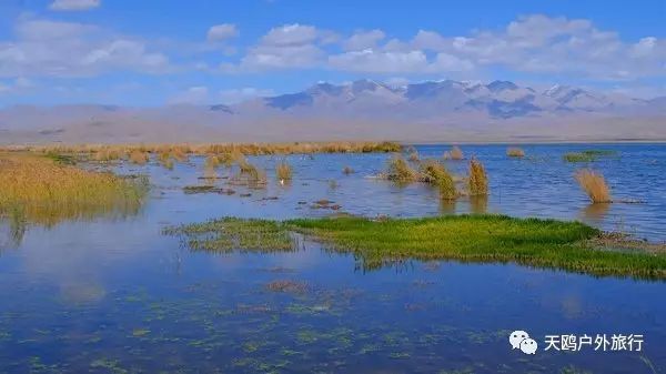 一大一小两个情侣湖，国庆来西域敦煌必经之路，一起秀恩爱吧！