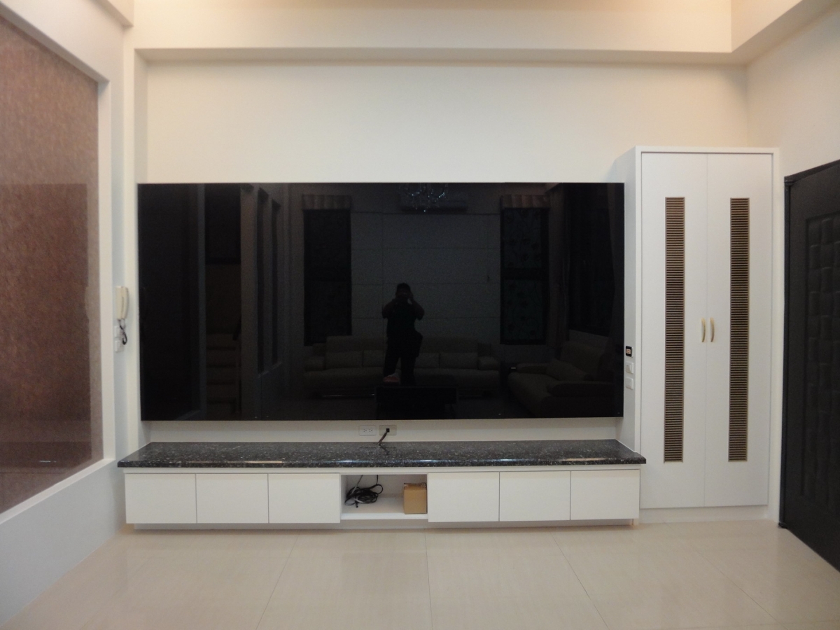 木工现场做的电视柜地柜高度,木工电视柜的最佳尺寸