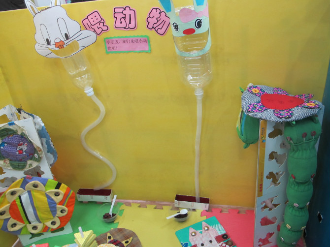 幼儿园自制显微镜玩具怎么做,幼儿园户外pvc管子自制玩具器械