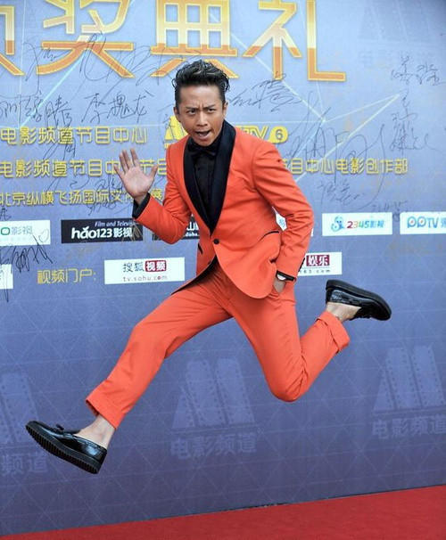 邓超帅气男明星,邓超鹿晗空中飞人