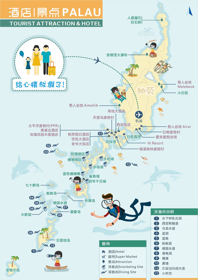 帕劳出海环岛旅游攻略,帕劳旅行攻略大全最新