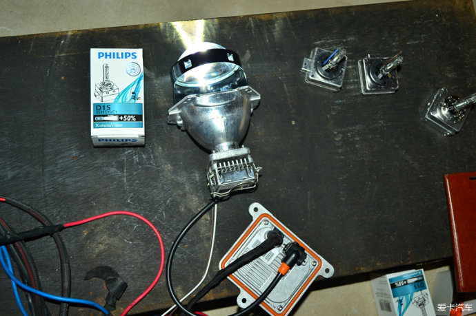 北极星车灯改造,北极星改灯图片