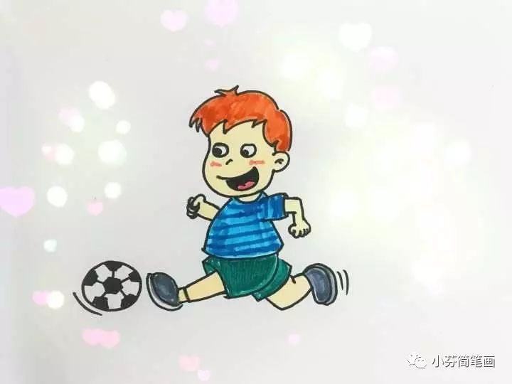 简笔画教程小男孩侧面画,男孩侧面简笔画