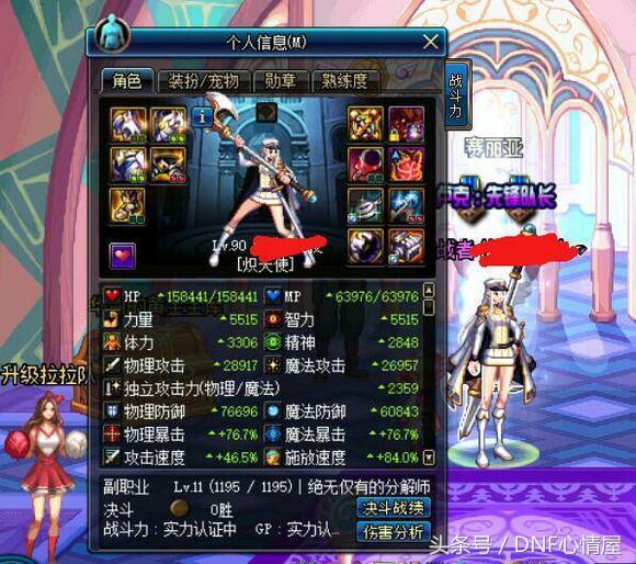 dnf神豪水友增幅15,dnf增幅15的奶妈