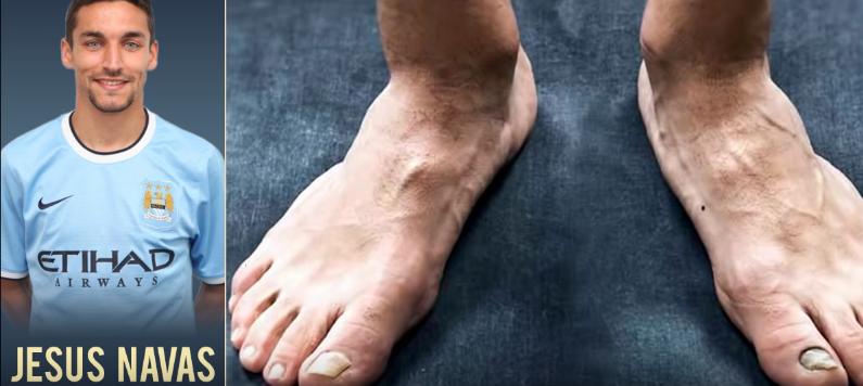 你知道足球长什么样子吗,足球球星的脚长什么样