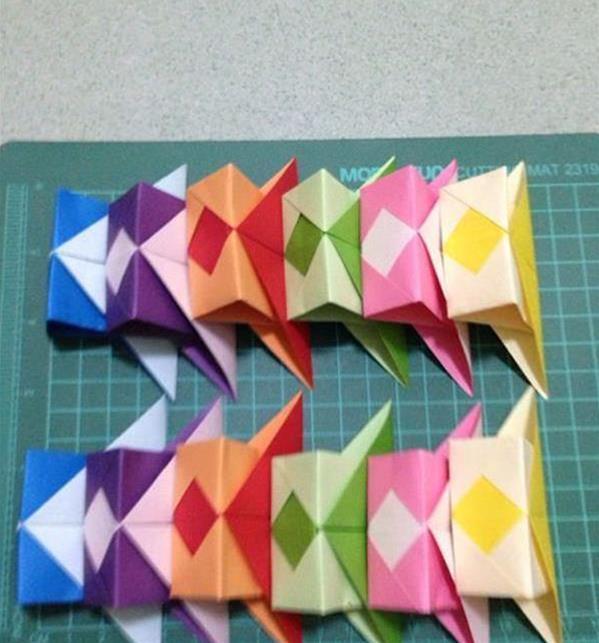 中秋手工灯笼折纸教程简单,折纸菠萝灯笼图解