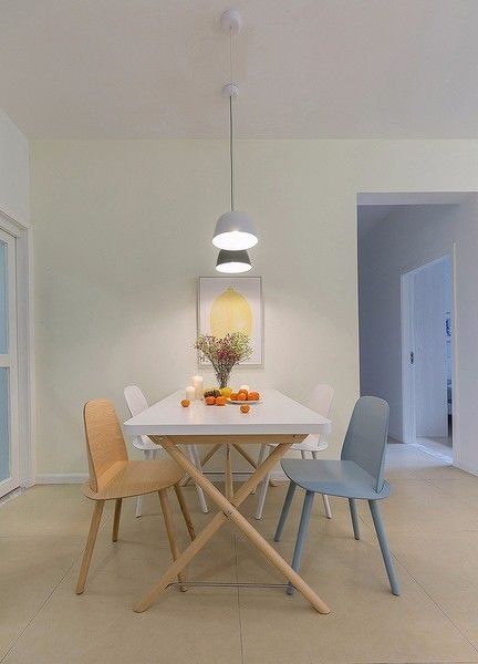 120平现代简约暖色系,120现代简约风三居室图片