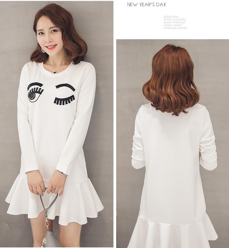 连衣裙大码宽松不收腰,大码冬季慵懒感连衣裙