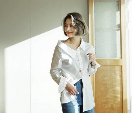 乔妹同款衬衣,乔妹宋仲基白裙