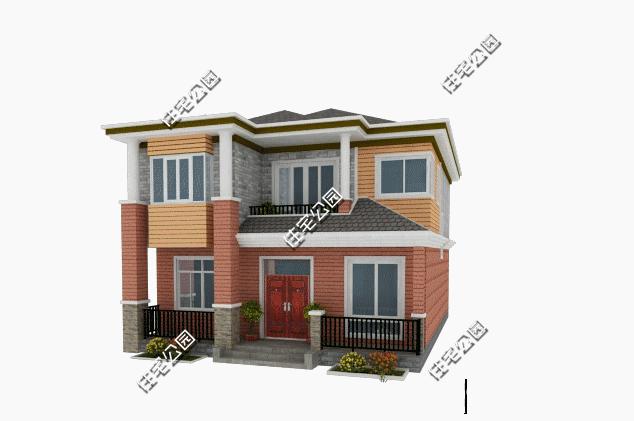 11x8米二层农村小别墅另带柴火房,农村自建房二层小别墅需要多少砖