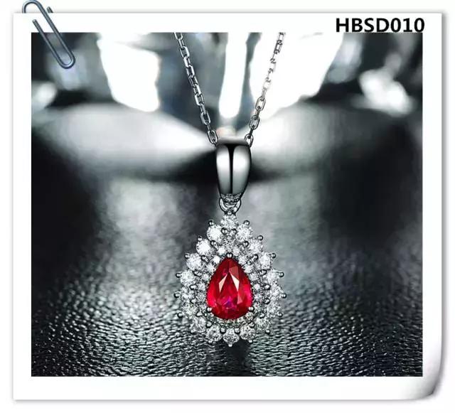 翡翠水滴吊坠款式图片,水滴红宝石吊坠天然彩色宝石正品