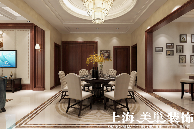 美巢装饰法式效果图,美巢装饰实景图美式风格