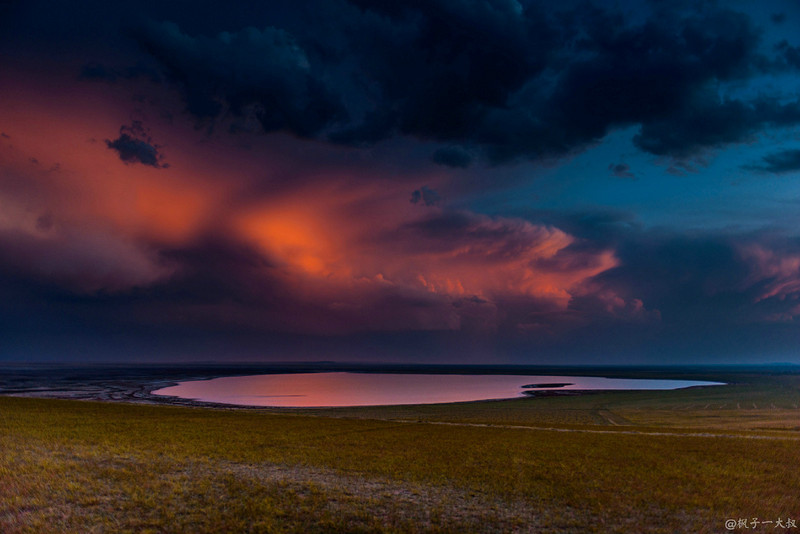 草原金秋美景图片,蓝天白云大草原的美图