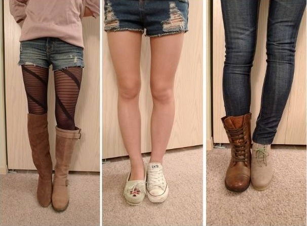 冬天腿型不好看身材穿搭,大粗腿如何选择靴子