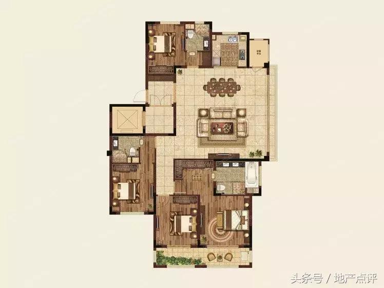 开间10.6米进深8.5米,开间10.6米进深10.5米一层