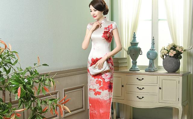 中国风复古金丝绒旗袍神韵,一袭旗袍显示柔美